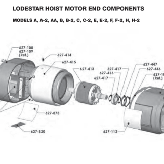 Motor End Components A's thru H's